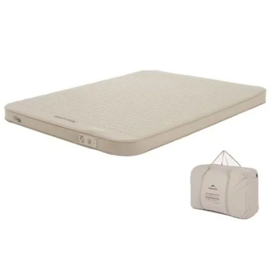 Naturehike Yugu C12 Comfort Automatic Inflatable Cushion With Inner Inflatable Pump - Beige Double (200*132*12)